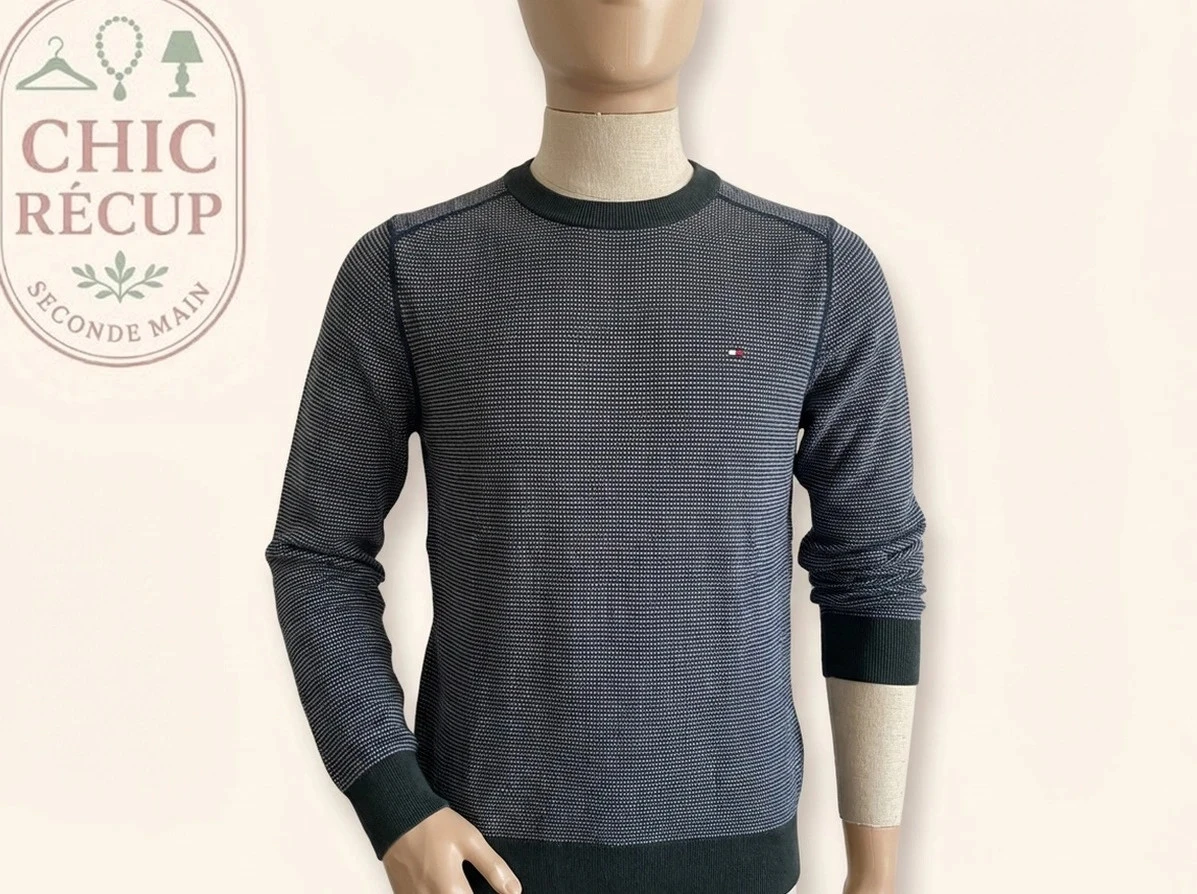 Pull Ras De Cou Tommy Hilfiger - S - Vert Foncé - Ayzan-44